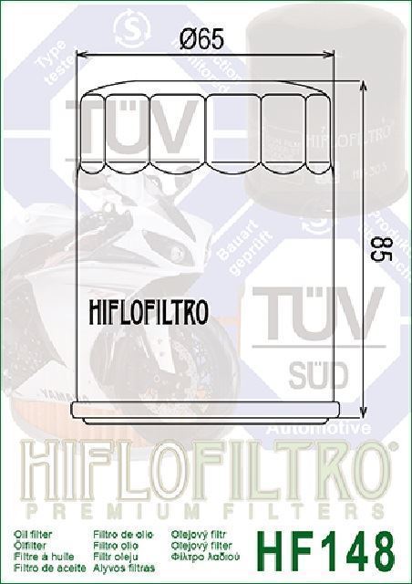 HF148 Filtro aceite HIFLOFILTRO - Imagen 2