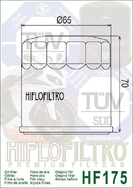 HF175 Filtro aceite HIFLOFILTRO - Imagen 2