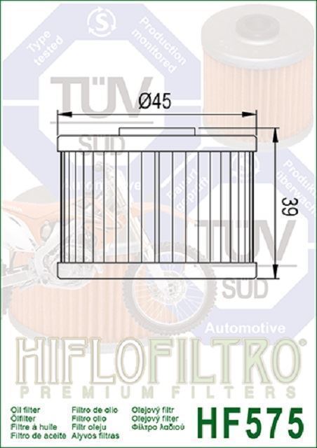 HF575 Filtro aceite HIFLOFILTRO - Imagen 2