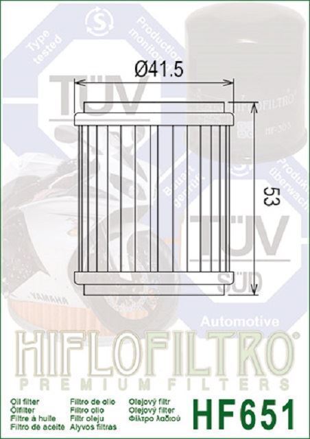 HF651 Filtro aceite HIFLOFILTRO - Imagen 2
