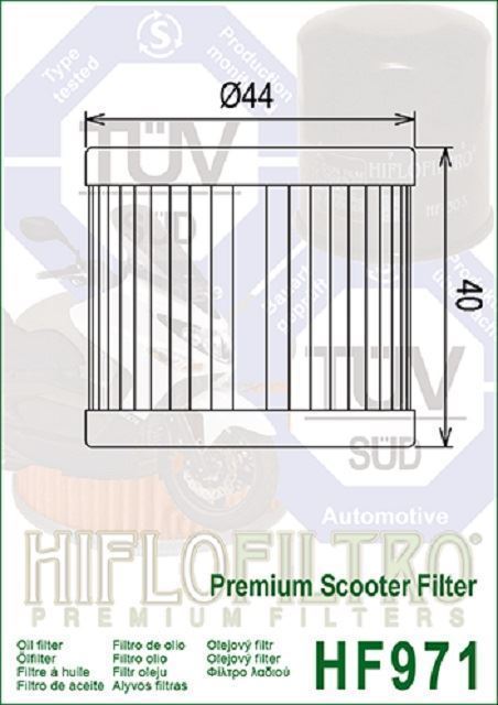 HF971 Filtro aceite HIFLOFILTRO - Imagen 2