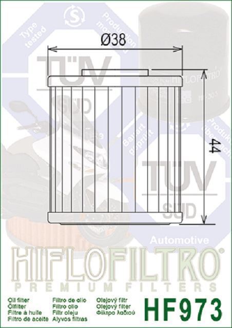 HF973 Filtro aceite HIFLOFILTRO - Imagen 2