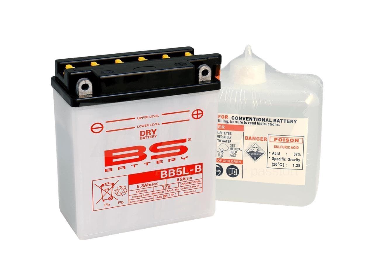 Batería BS BB5L-B (Fresh Pack) 12N5-3B - Imagen 1