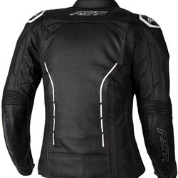 CHAQUETA PIEL LADI S1 NEGRA/BLANCA - Imagen 2