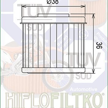 HF116 Filtro aceite HIFLOFILTRO - Imagen 2