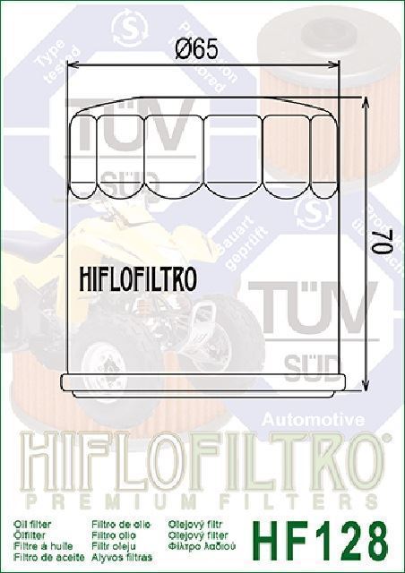 HF128 Filtro aceite HIFLOFILTRO - Imagen 2