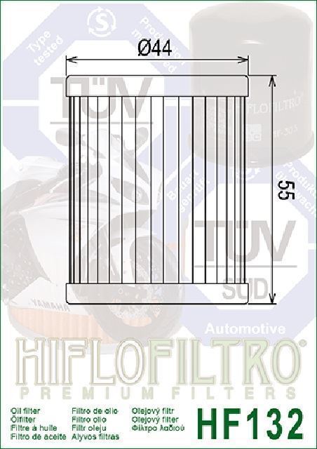 HF132 Filtro aceite HIFLOFILTRO - Imagen 2
