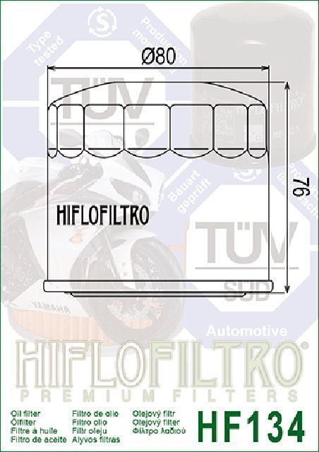 HF134 Filtro aceite HIFLOFILTRO - Imagen 2