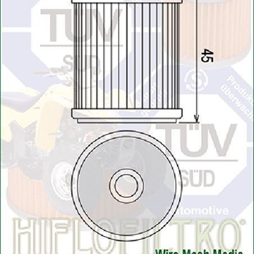 HF142 Filtro aceite HIFLOFILTRO - Imagen 2