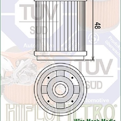 HF143 Filtro aceite HIFLOFILTRO - Imagen 2