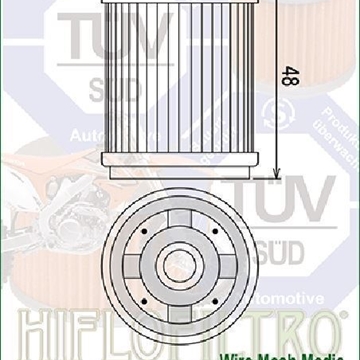 HF143 Filtro aceite HIFLOFILTRO - Imagen 2