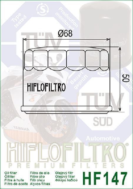 HF147 Filtro aceite HIFLOFILTRO - Imagen 2