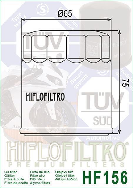 HF156 Filtro aceite HIFLOFILTRO - Imagen 2