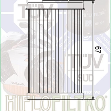 HF169 Filtro aceite HIFLOFILTRO - Imagen 2