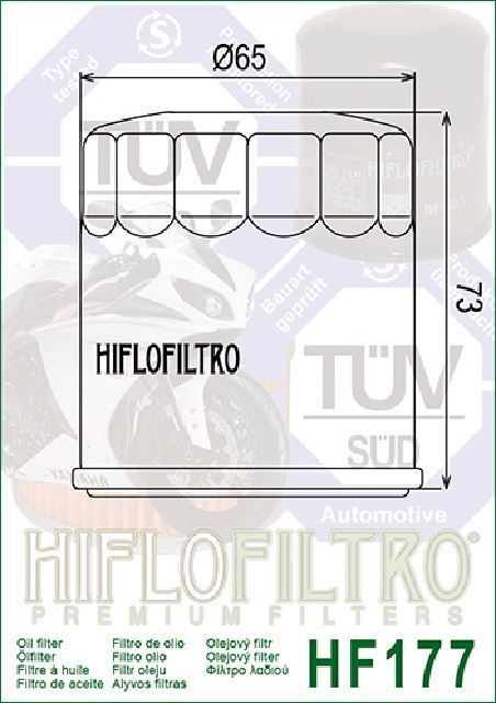 HF177 Filtro aceite HIFLOFILTRO - Imagen 2