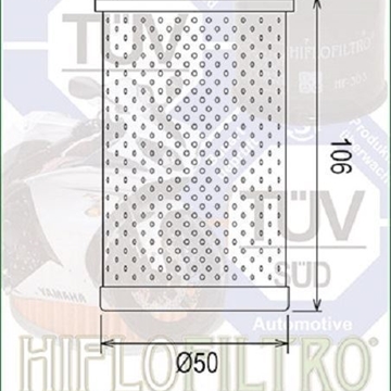 HF178 Filtro aceite HIFLOFILTRO - Imagen 2