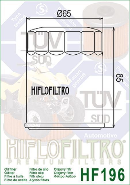 HF196 Filtro aceite HIFLOFILTRO - Imagen 2