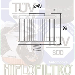 HF540 Filtro aceite HIFLOFILTRO - Imagen 2