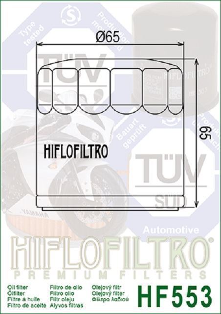 HF553 Filtro aceite HIFLOFILTRO - Imagen 2