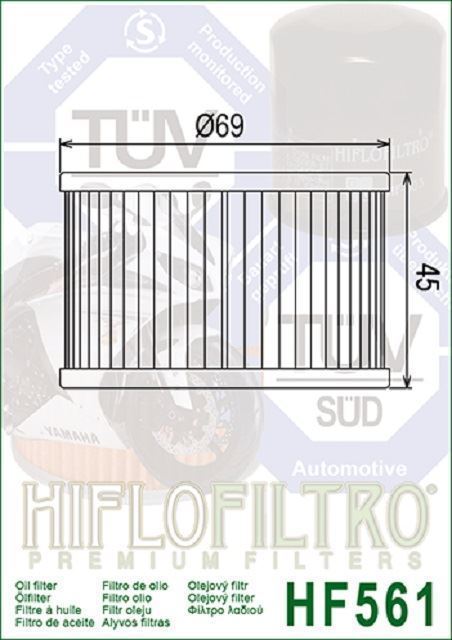 HF561 Filtro aceite HIFLOFILTRO - Imagen 2