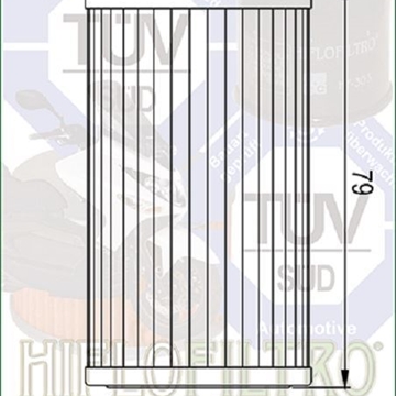 HF562 Filtro aceite HIFLOFILTRO - Imagen 2