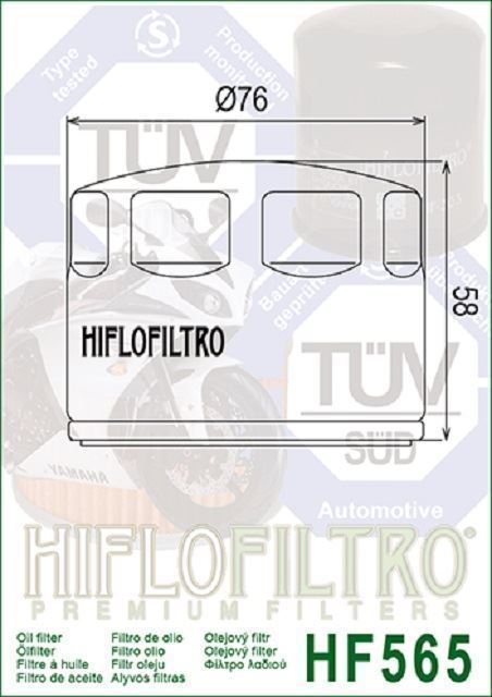 HF565 Filtro aceite HIFLOFILTRO - Imagen 2