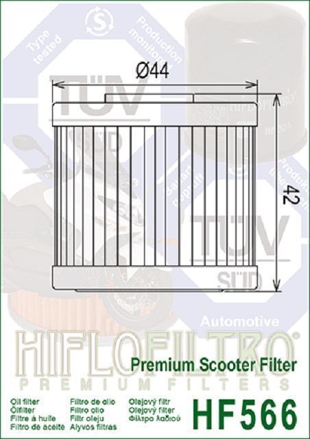 HF566 Filtro aceite HIFLOFILTRO - Imagen 2