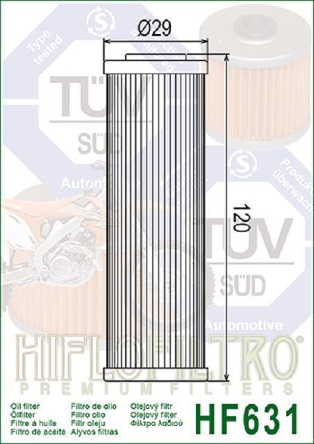 HF631 Filtro aceite HIFLOFILTRO - Imagen 2