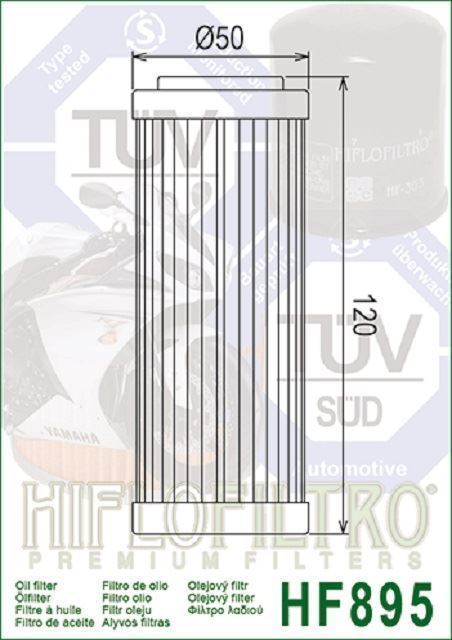 HF895 Filtro aceite HIFLOFILTRO - Imagen 2