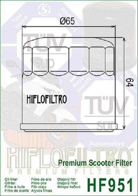HF951 Filtro aceite HIFLOFILTRO - Imagen 2